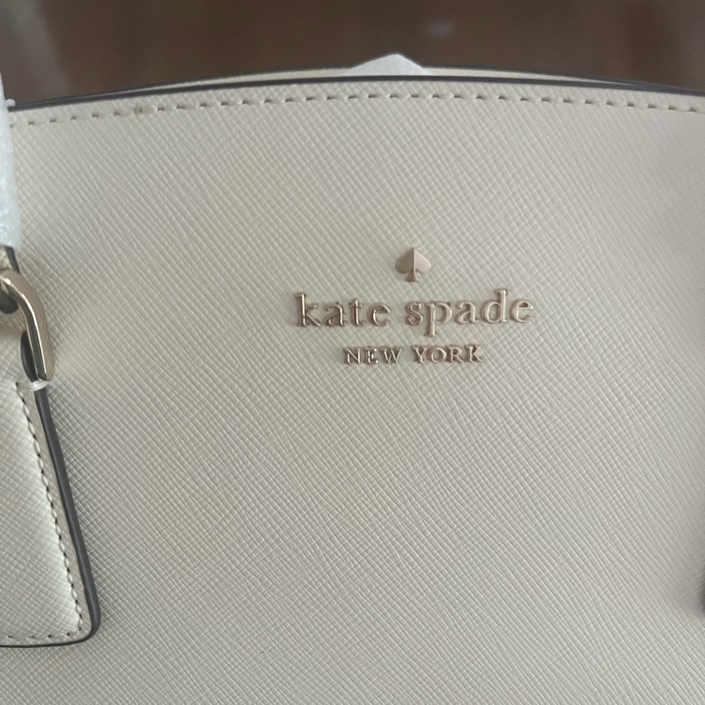 Kate Spade Cream Satchel Bag with Structured Design - Picture 2 of 7